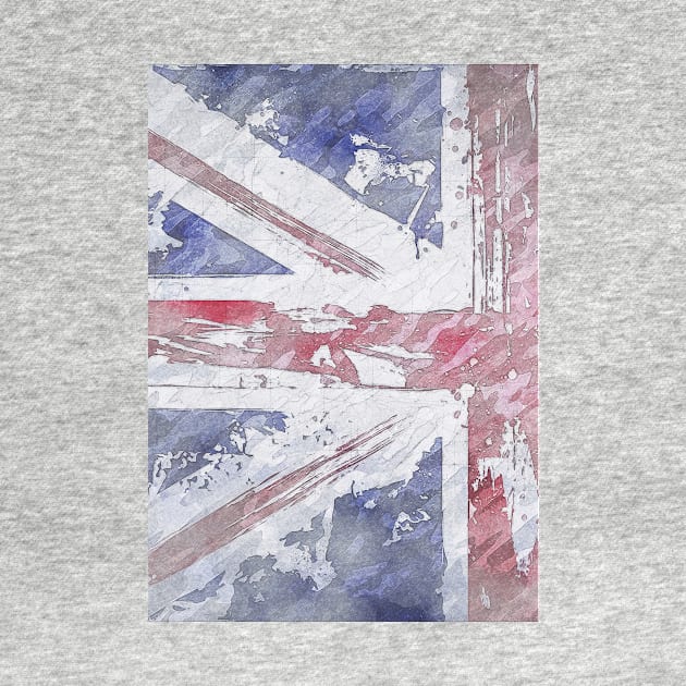 Rustic Union Jack Flag by BethsdaleArt